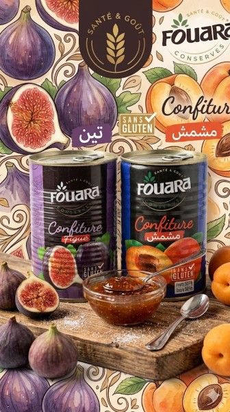 CONFITURE ABRICOT ET FIGUE FOUARA SG 400G