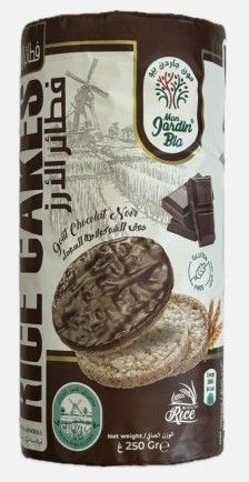 GALETTS DE RIZ CHOCOLA NOIR 250G
