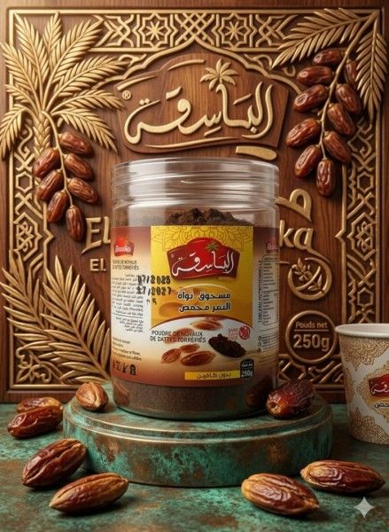 POUDER DE NOYAUX DE DATTES مسحوق نواة التمر محمص