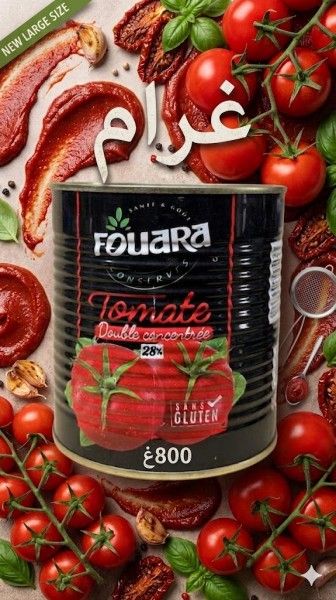 TOMATE SANS GLUTEN FOUARA 800G