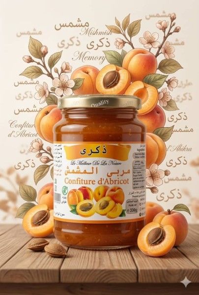 مربى المشمش 330غ ذكرى